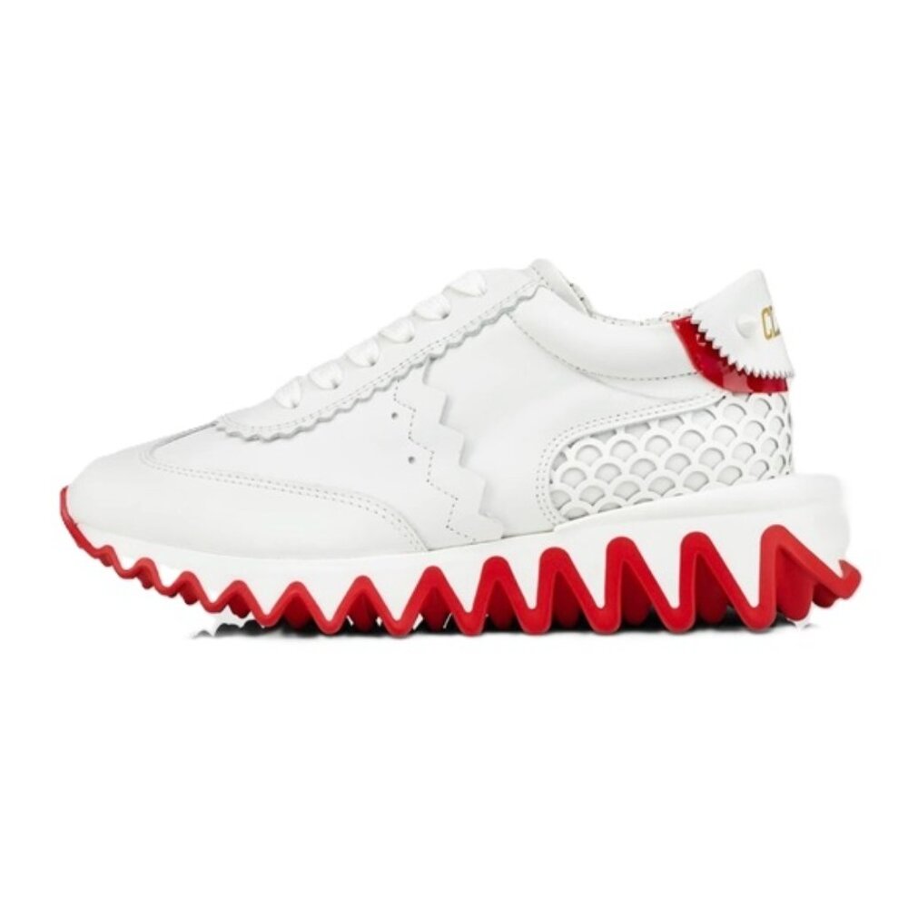 ✨ Christian Louboutin "Loubishark" Mixed Media Leather Sneakers – Toddler 11.5 ✨